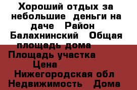 Хороший отдых за небольшие  деньги на даче › Район ­ Балахнинский › Общая площадь дома ­ 30 › Площадь участка ­ 600 › Цена ­ 320 000 - Нижегородская обл. Недвижимость » Дома, коттеджи, дачи продажа   